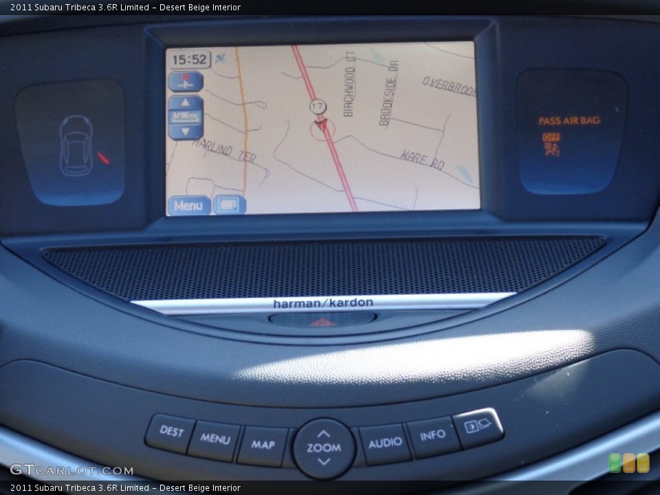 Desert Beige Interior Navigation for the 2011 Subaru Tribeca 3.6R Limited #80333666