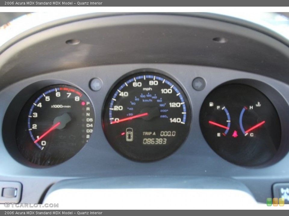 Quartz Interior Gauges for the 2006 Acura MDX  #80334176