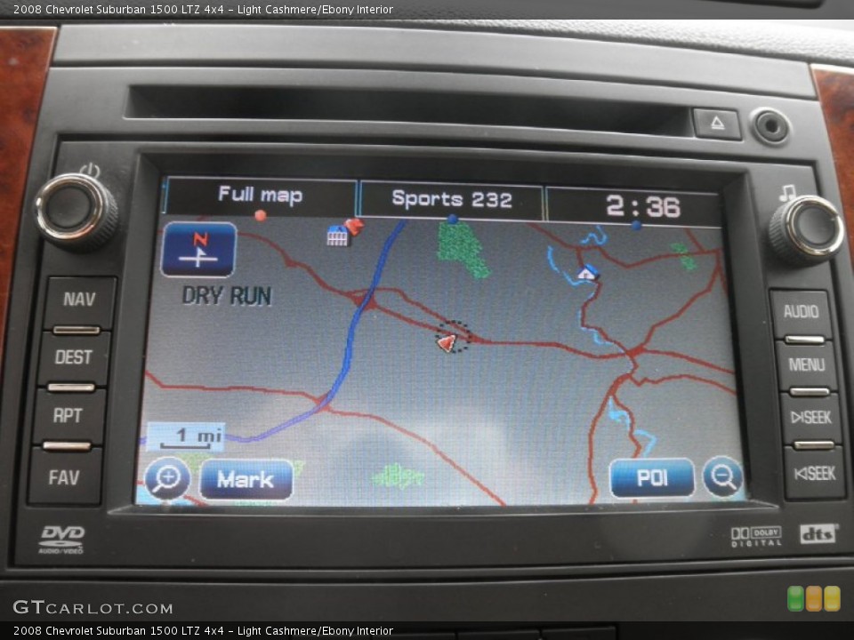 Light Cashmere/Ebony Interior Navigation for the 2008 Chevrolet Suburban 1500 LTZ 4x4 #80335709