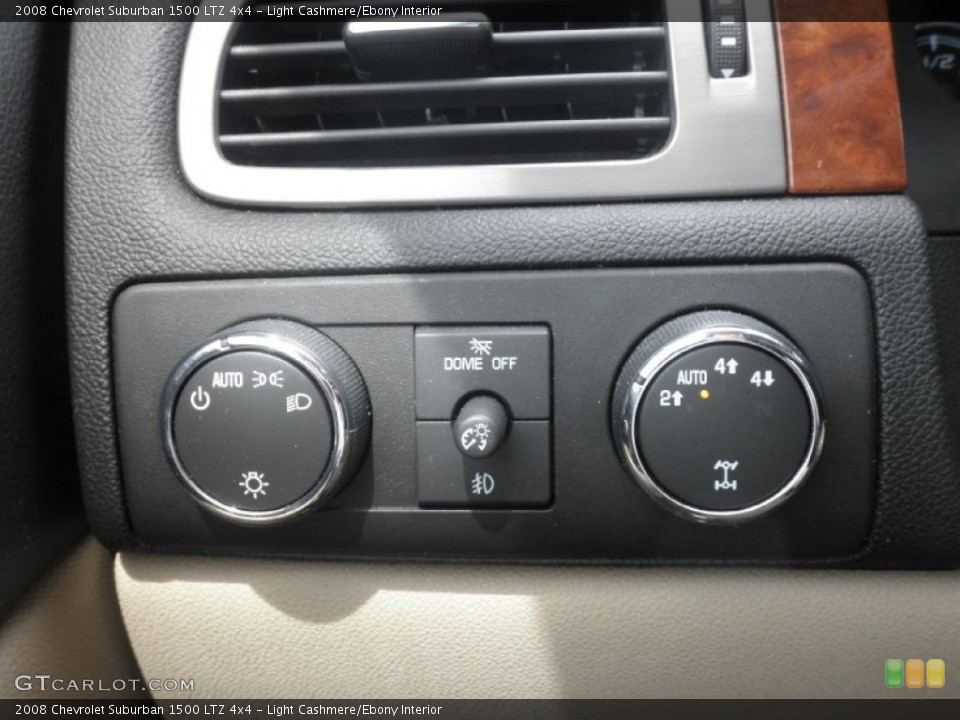 Light Cashmere/Ebony Interior Controls for the 2008 Chevrolet Suburban 1500 LTZ 4x4 #80335877