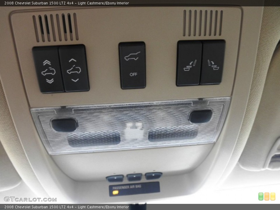 Light Cashmere/Ebony Interior Controls for the 2008 Chevrolet Suburban 1500 LTZ 4x4 #80335901
