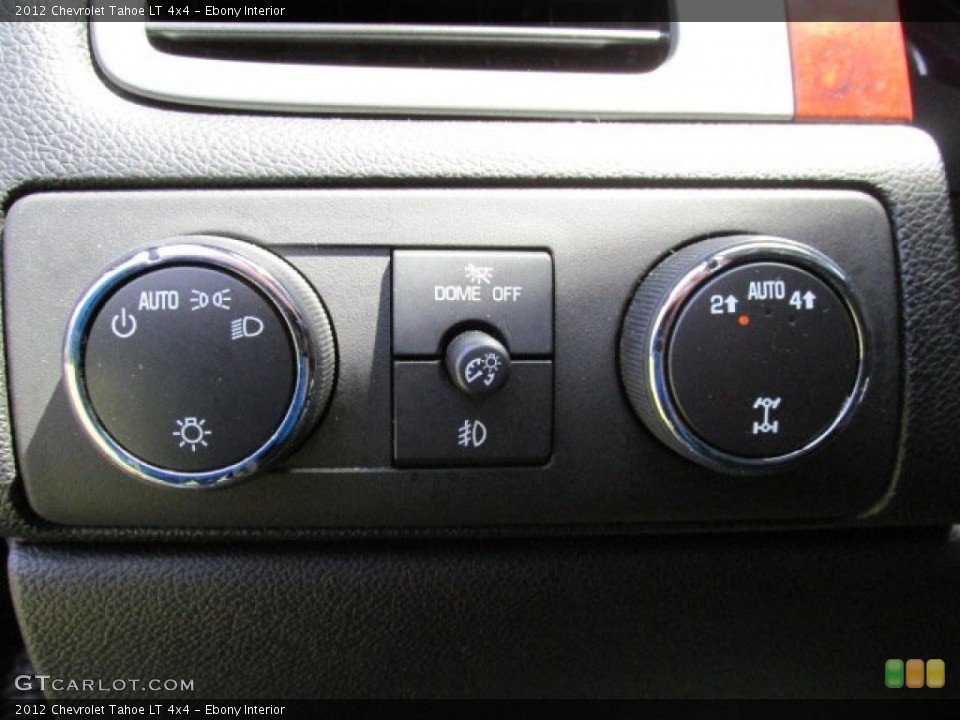 Ebony Interior Controls for the 2012 Chevrolet Tahoe LT 4x4 #80336705