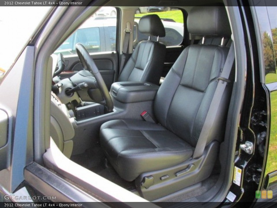 Ebony Interior Front Seat for the 2012 Chevrolet Tahoe LT 4x4 #80336718