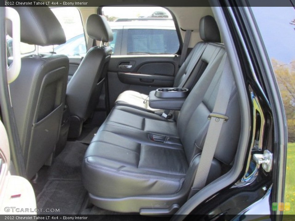 Ebony Interior Rear Seat for the 2012 Chevrolet Tahoe LT 4x4 #80336912