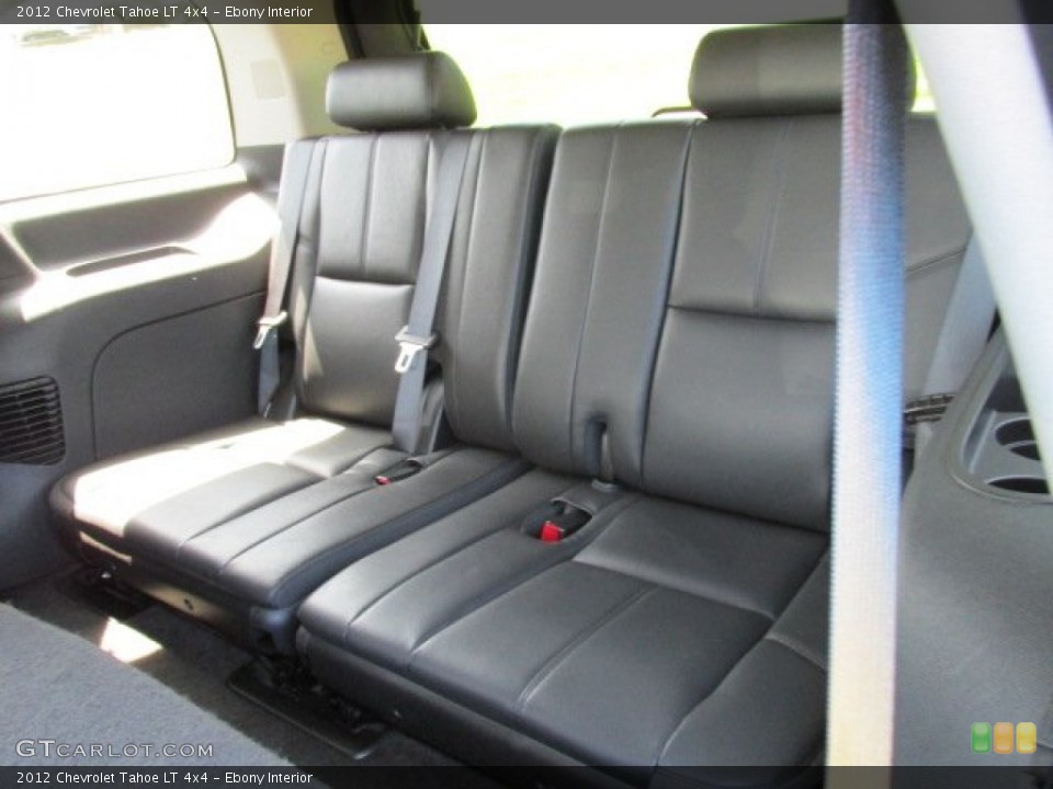 Ebony Interior Rear Seat for the 2012 Chevrolet Tahoe LT 4x4 #80336936