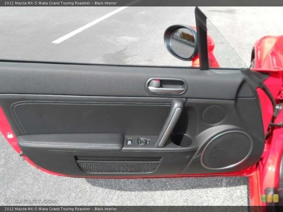 Black Interior Door Panel for the 2012 Mazda MX-5 Miata Grand Touring Roadster #80337060