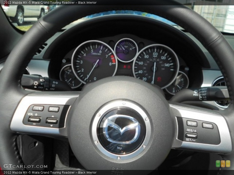 Black Interior Steering Wheel for the 2012 Mazda MX-5 Miata Grand Touring Roadster #80337119