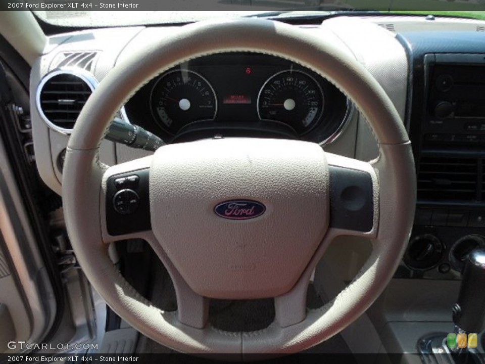 Stone Interior Steering Wheel for the 2007 Ford Explorer XLT 4x4 #80338118