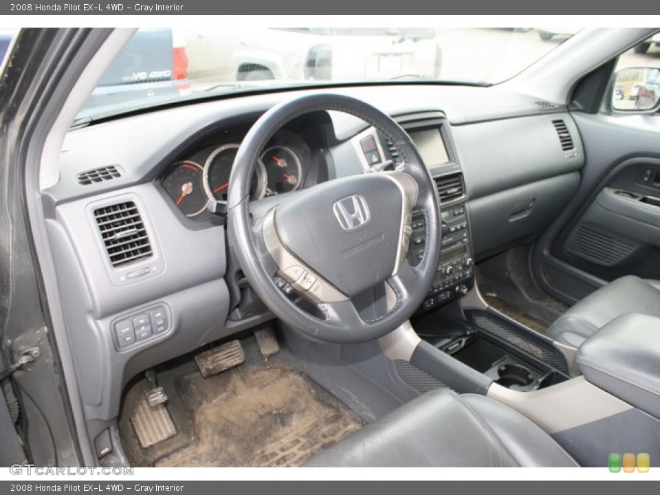 Gray Interior Prime Interior for the 2008 Honda Pilot EX-L 4WD #80339318