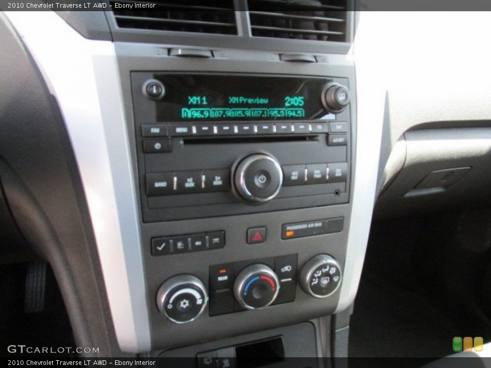 Ebony Interior Controls for the 2010 Chevrolet Traverse LT AWD #80339492
