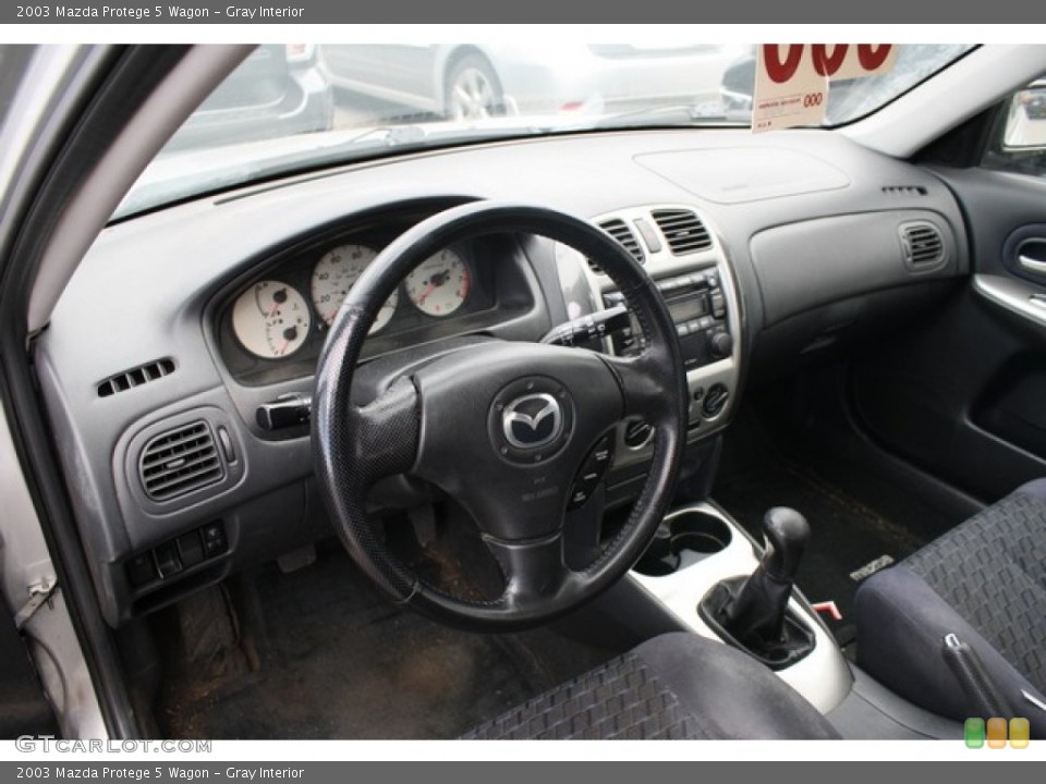 Gray 2003 Mazda Protege Interiors