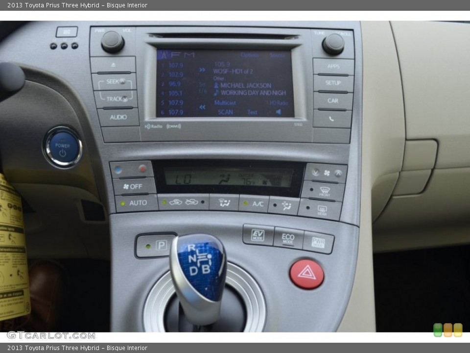 Bisque Interior Controls for the 2013 Toyota Prius Three Hybrid #80339765