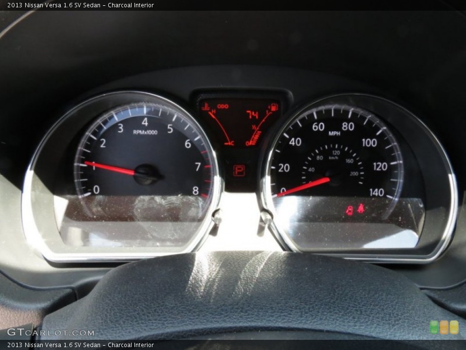 Charcoal Interior Gauges for the 2013 Nissan Versa 1.6 SV Sedan #80340097