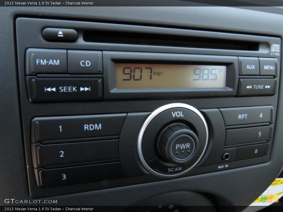 Charcoal Interior Audio System for the 2013 Nissan Versa 1.6 SV Sedan #80340113