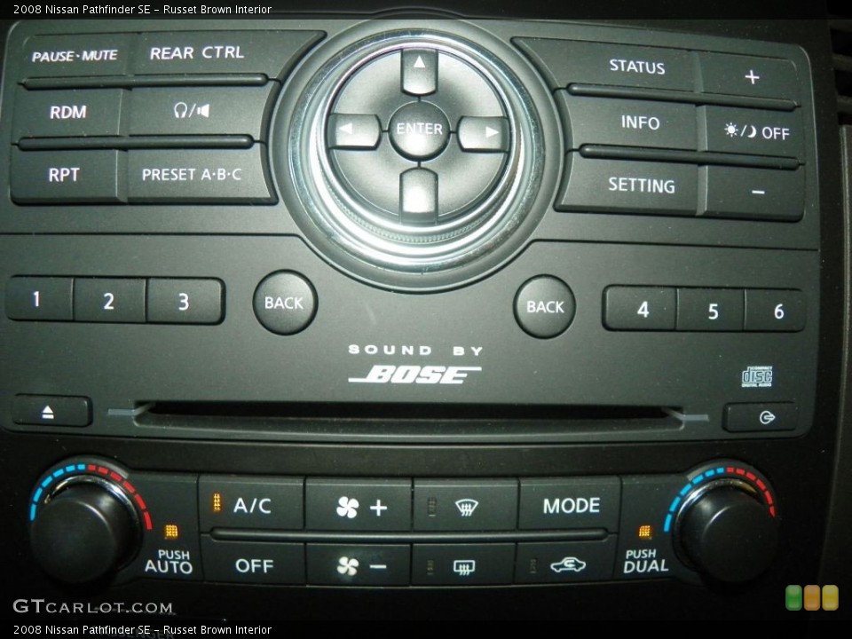 Russet Brown Interior Audio System for the 2008 Nissan Pathfinder SE #80340117