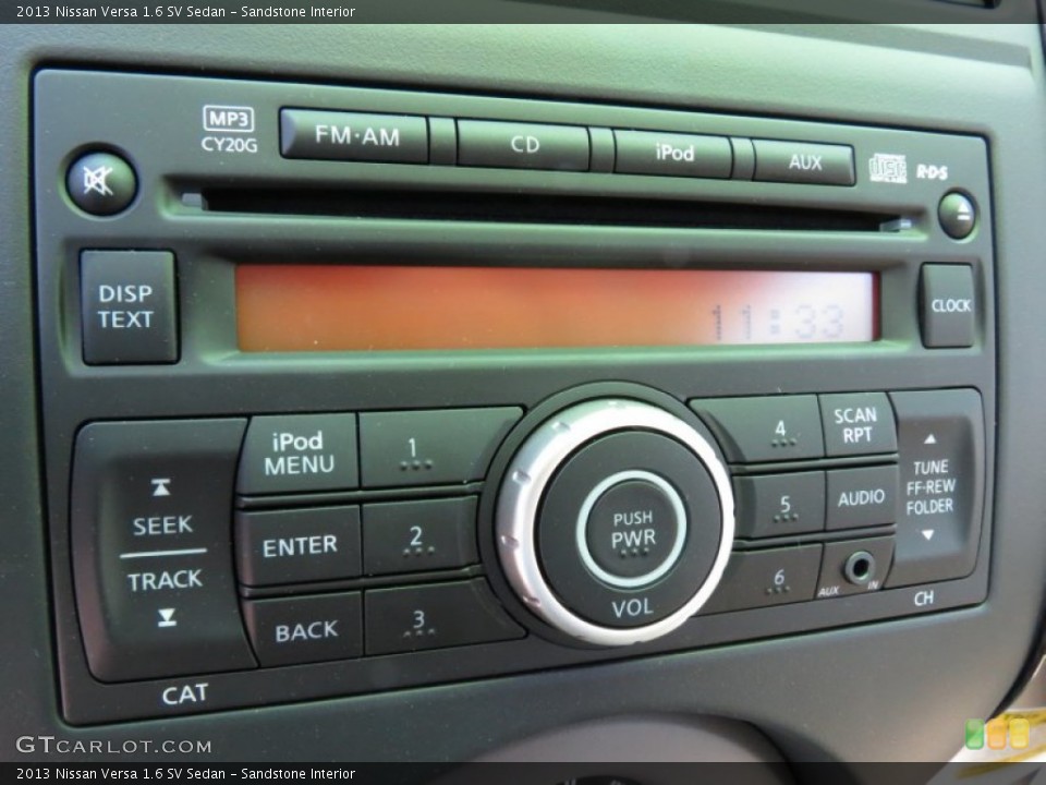 Sandstone Interior Audio System for the 2013 Nissan Versa 1.6 SV Sedan #80340422