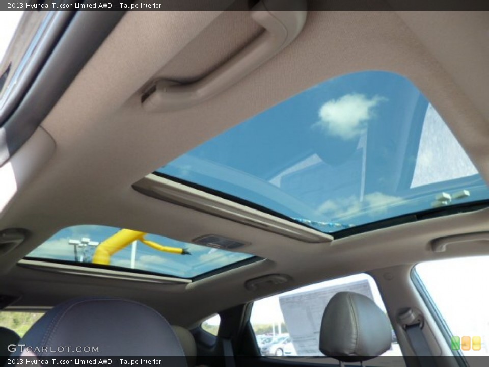 Taupe Interior Sunroof for the 2013 Hyundai Tucson Limited AWD #80340431