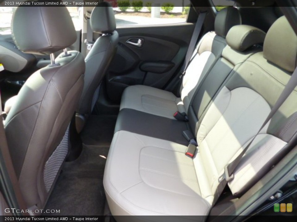 Taupe Interior Rear Seat for the 2013 Hyundai Tucson Limited AWD #80340482