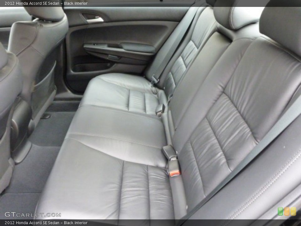 Black Interior Rear Seat for the 2012 Honda Accord SE Sedan #80340941