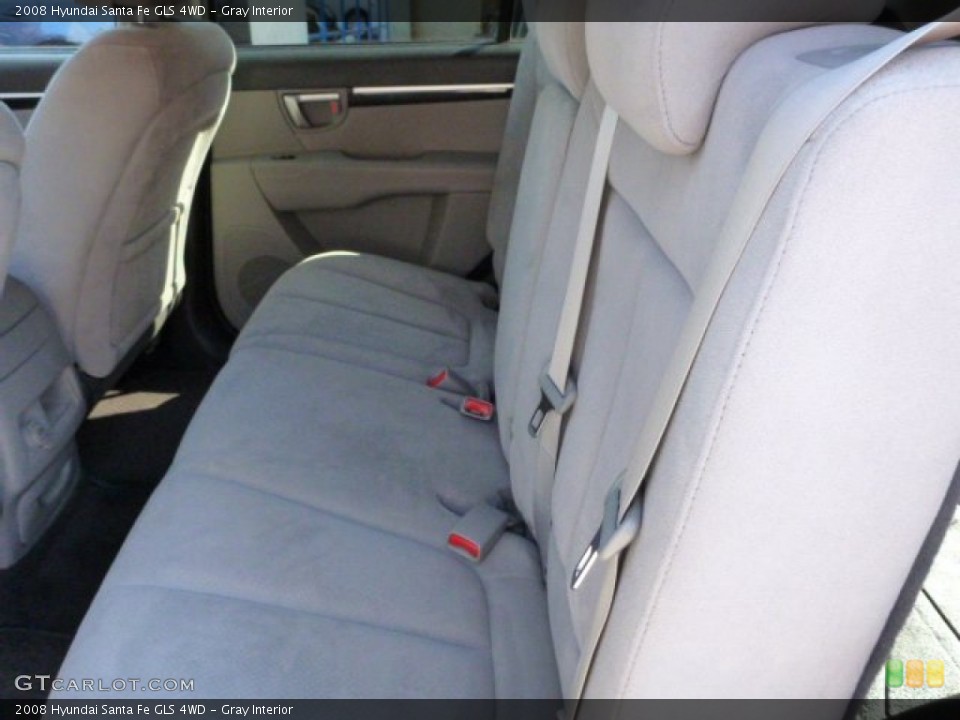 Gray Interior Rear Seat for the 2008 Hyundai Santa Fe GLS 4WD #80341295
