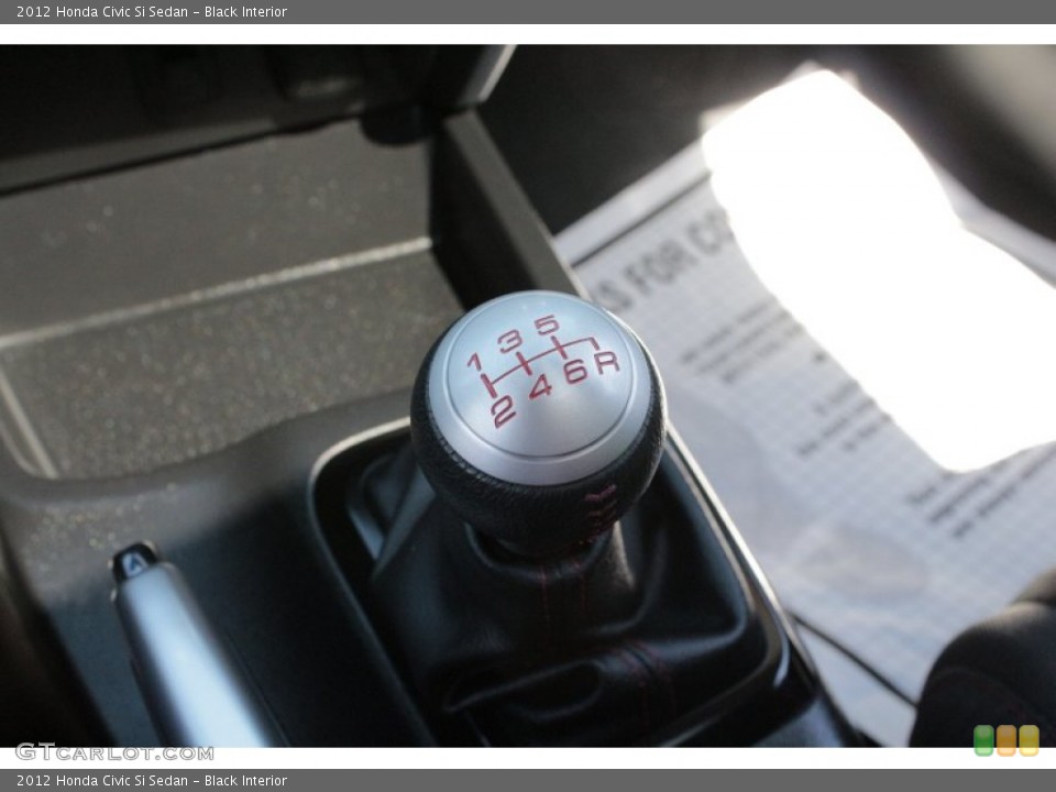 Black Interior Transmission for the 2012 Honda Civic Si Sedan #80341850