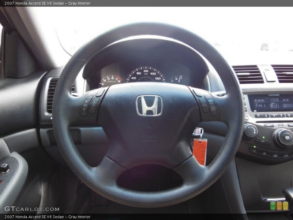 Gray Interior Steering Wheel for the 2007 Honda Accord SE V6 Sedan #80342323
