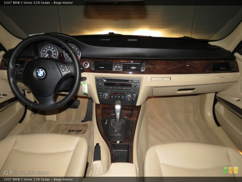Beige Interior Dashboard for the 2007 BMW 3 Series 328i Sedan #80343977