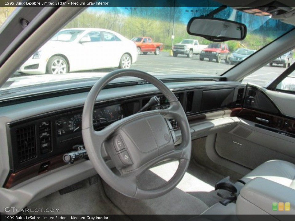 Medium Gray Interior Dashboard for the 1999 Buick LeSabre Limited Sedan #80344781