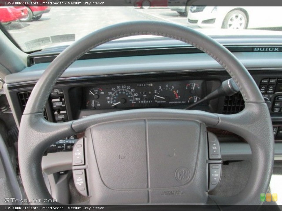 Medium Gray Interior Steering Wheel for the 1999 Buick LeSabre Limited Sedan #80344865