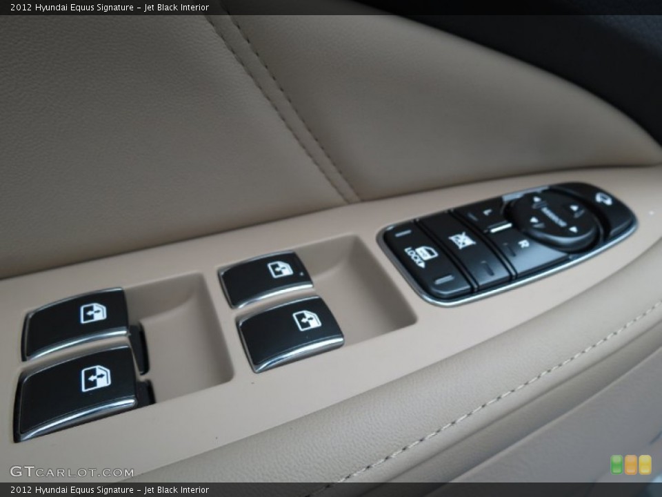 Jet Black Interior Controls for the 2012 Hyundai Equus Signature #80345048