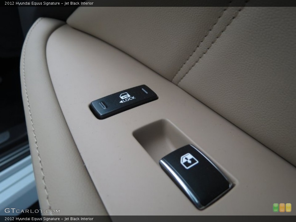 Jet Black Interior Controls for the 2012 Hyundai Equus Signature #80345072