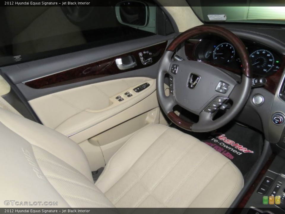 Jet Black Interior Front Seat for the 2012 Hyundai Equus Signature #80345114