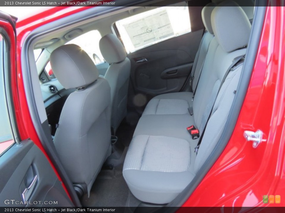 Jet Black/Dark Titanium Interior Rear Seat for the 2013 Chevrolet Sonic LS Hatch #80345354