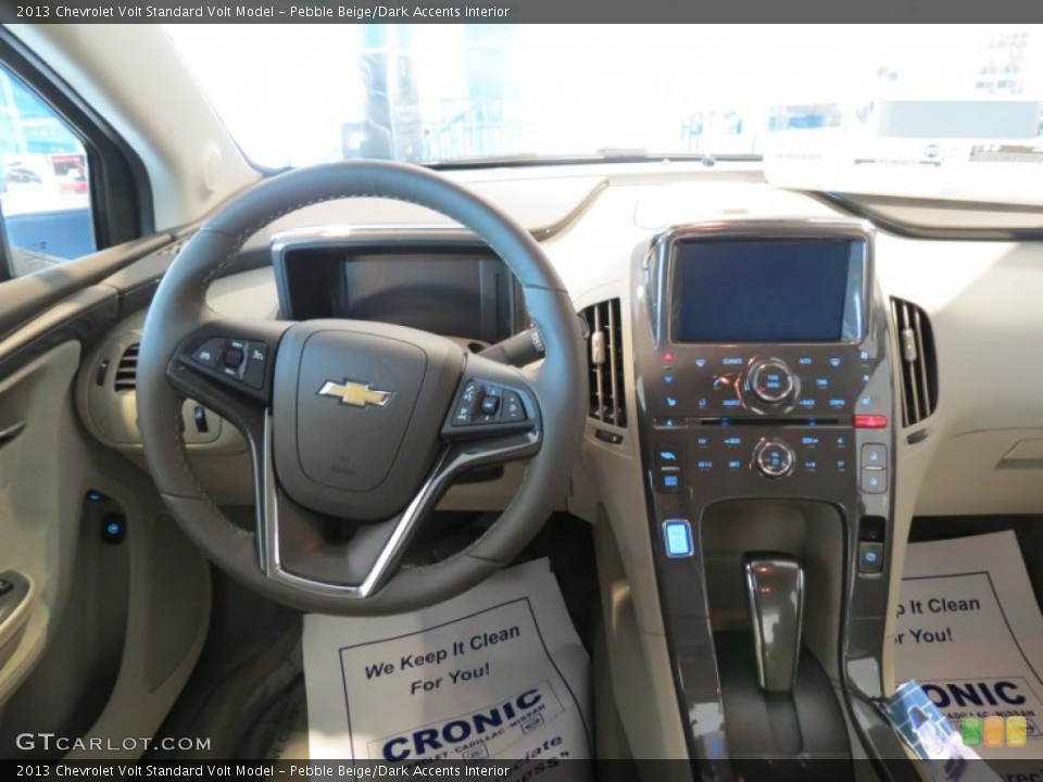 Pebble Beige/Dark Accents Interior Dashboard for the 2013 Chevrolet Volt  #80346077