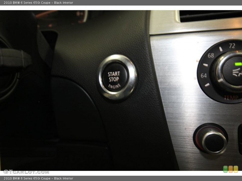 Black Interior Controls for the 2010 BMW 6 Series 650i Coupe #80348733
