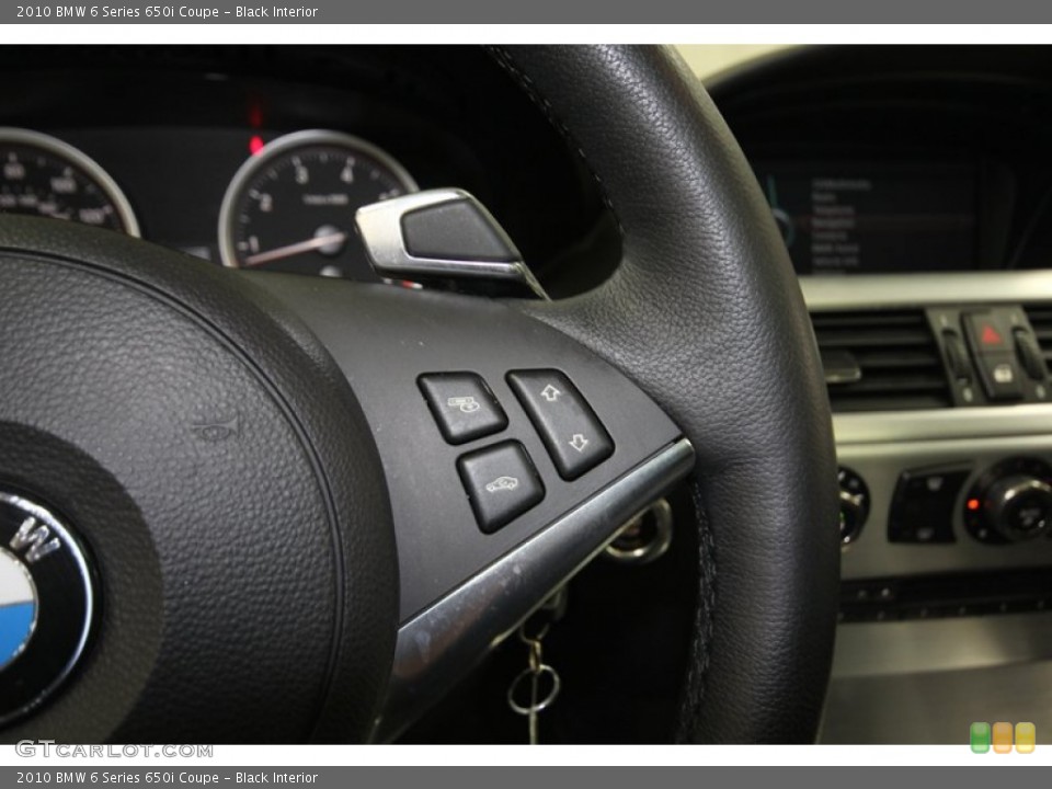 Black Interior Controls for the 2010 BMW 6 Series 650i Coupe #80348743