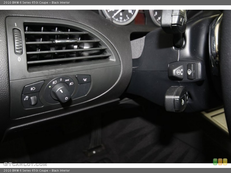 Black Interior Controls for the 2010 BMW 6 Series 650i Coupe #80348759