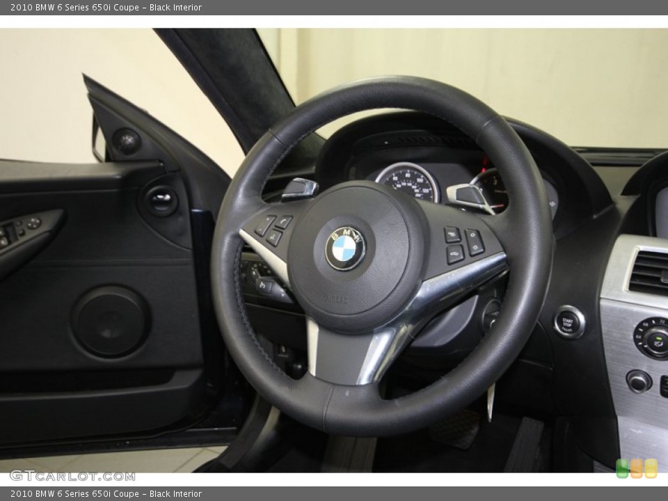 Black Interior Steering Wheel for the 2010 BMW 6 Series 650i Coupe #80348769