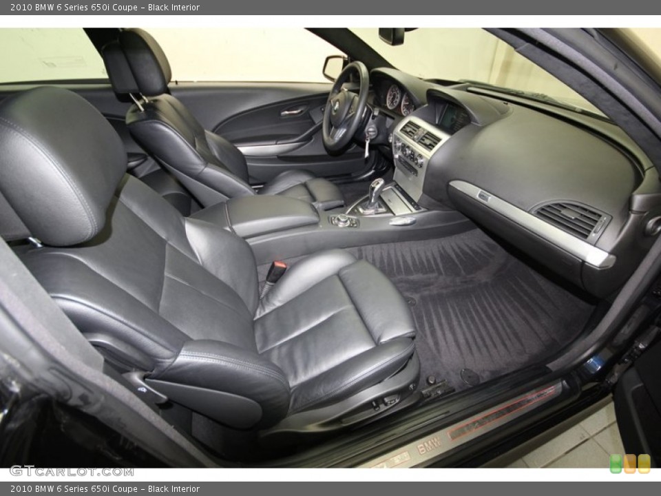 Black Interior Photo for the 2010 BMW 6 Series 650i Coupe #80348811