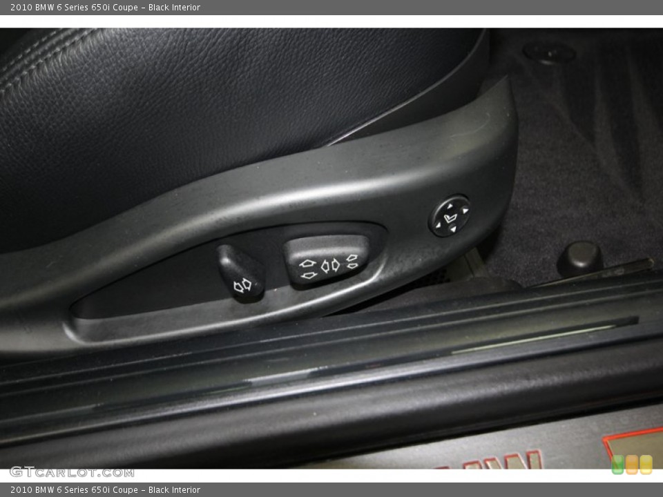 Black Interior Controls for the 2010 BMW 6 Series 650i Coupe #80348819