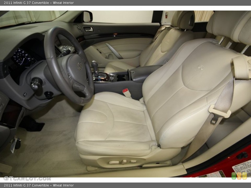 Wheat Interior Front Seat for the 2011 Infiniti G 37 Convertible #80348985