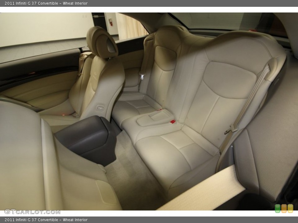 Wheat Interior Rear Seat for the 2011 Infiniti G 37 Convertible #80348994