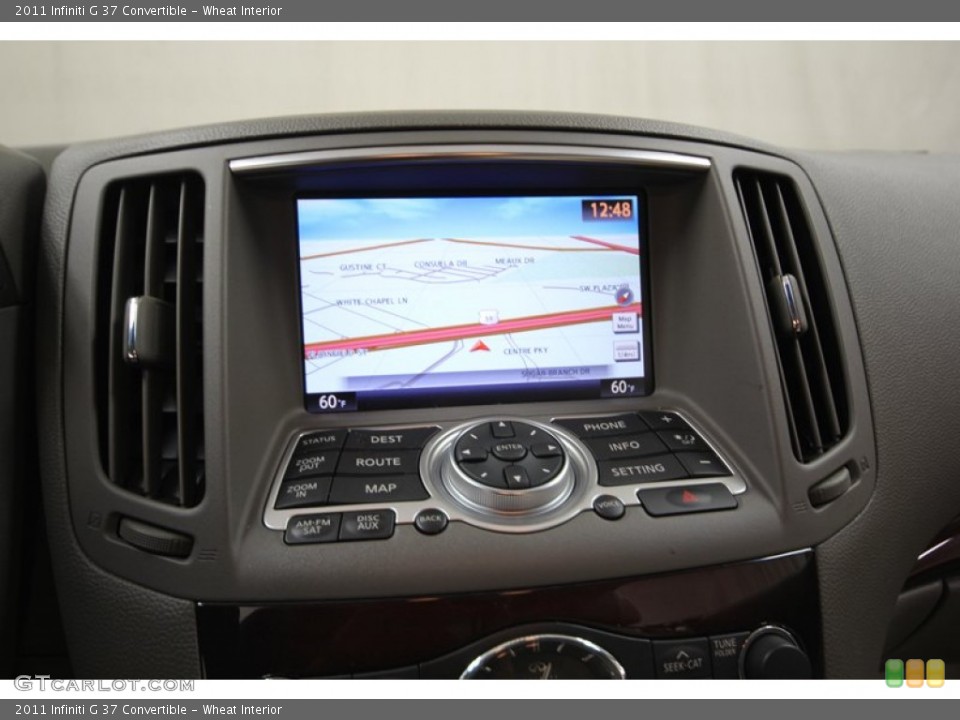 Wheat Interior Navigation for the 2011 Infiniti G 37 Convertible #80349063