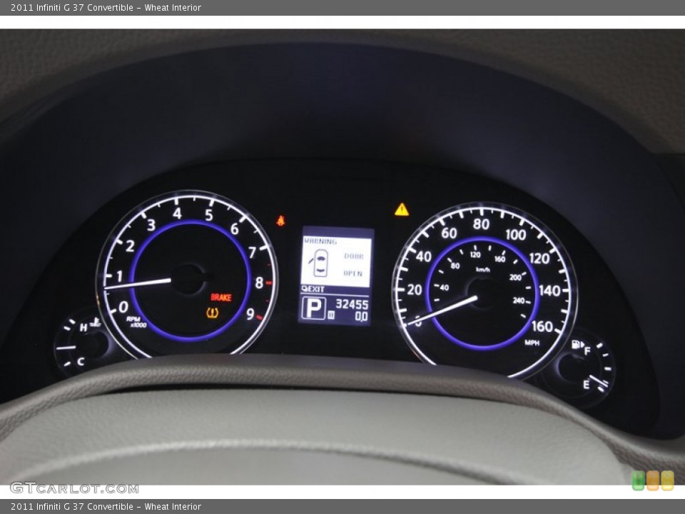 Wheat Interior Gauges for the 2011 Infiniti G 37 Convertible #80349265