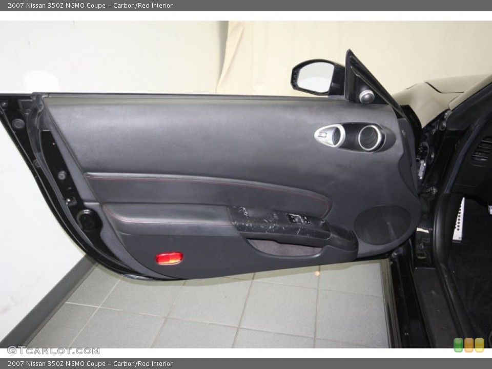 Carbon/Red Interior Door Panel for the 2007 Nissan 350Z NISMO Coupe #80349405