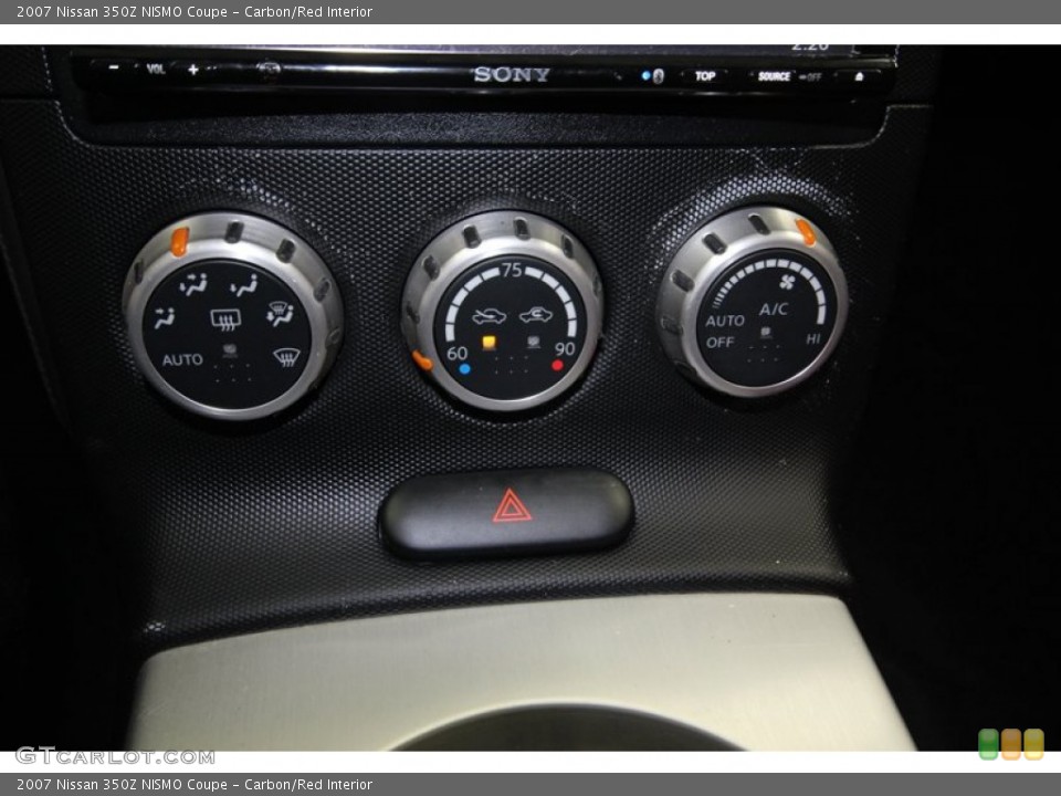 Carbon/Red Interior Controls for the 2007 Nissan 350Z NISMO Coupe #80349444