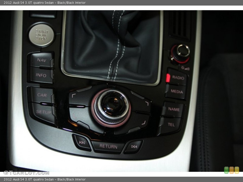 Black/Black Interior Controls for the 2012 Audi S4 3.0T quattro Sedan #80349663