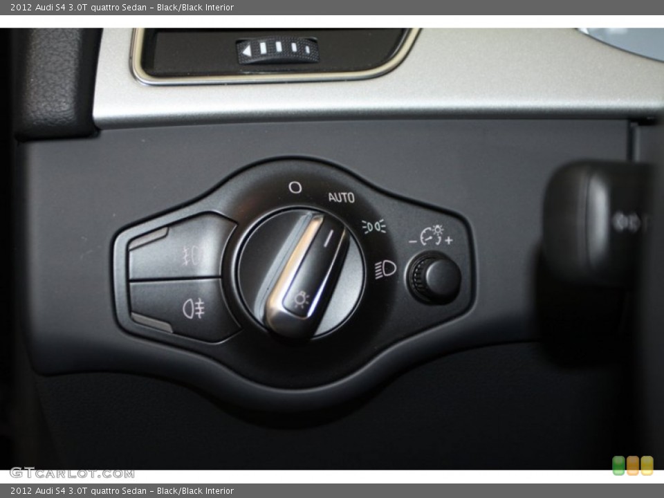 Black/Black Interior Controls for the 2012 Audi S4 3.0T quattro Sedan #80349717