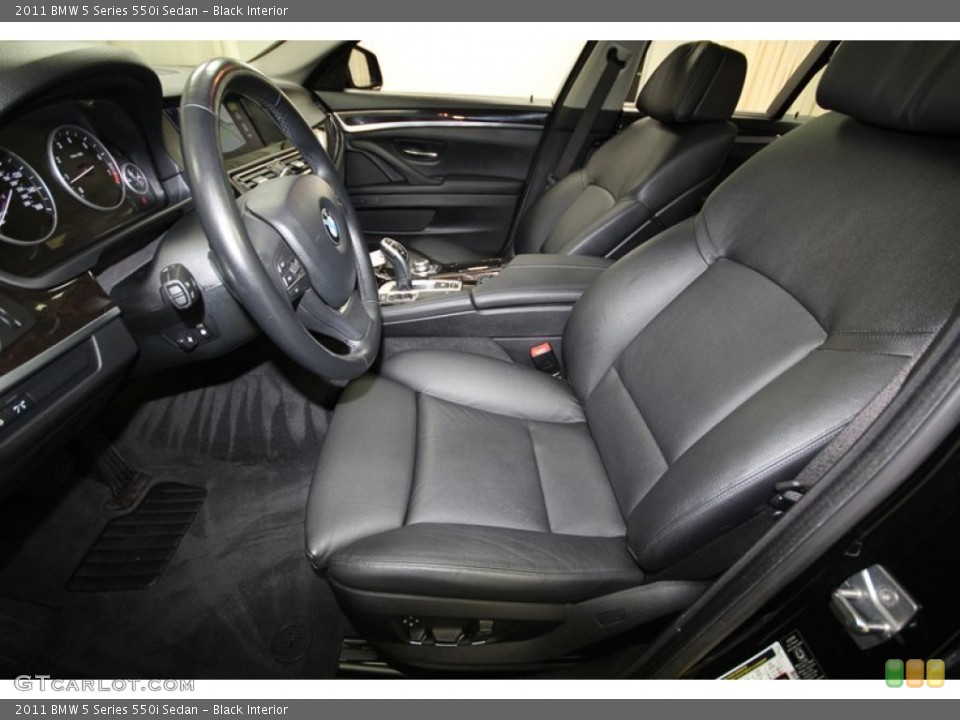 Black Interior Photo for the 2011 BMW 5 Series 550i Sedan #80349789