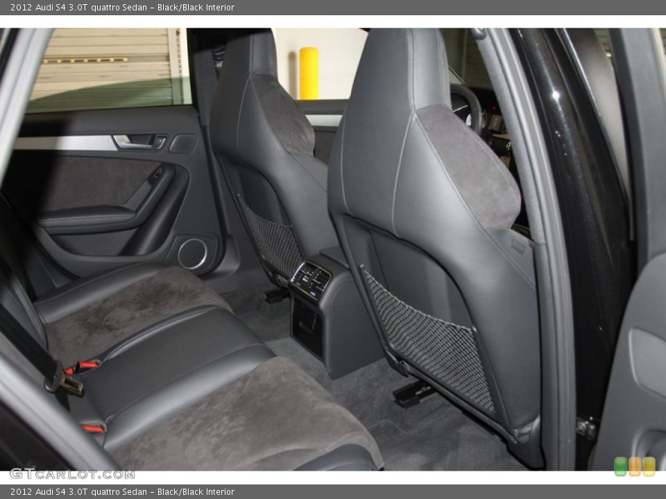 Black/Black Interior Rear Seat for the 2012 Audi S4 3.0T quattro Sedan #80349837